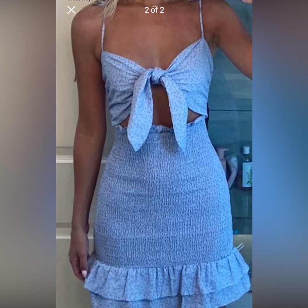 Mabel tie front dress
